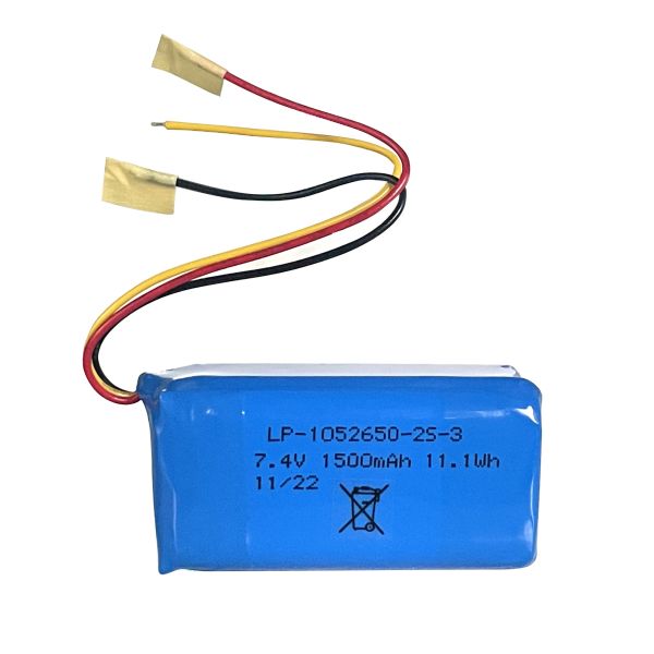 China Manufacturer Customized Pack LP-1052650-2S-3  7.4V 1500mah Factory Price Lithium Ion Batteries Pack Rechargeable factory