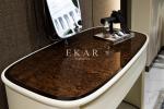 Leather High Gloss Table Top Makeup Simple Design Modern Dressing Table
