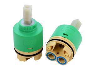 China 40mm Shower Valve Cartridge Replacement , Single Seal Kitchen Tap Cartridge factory