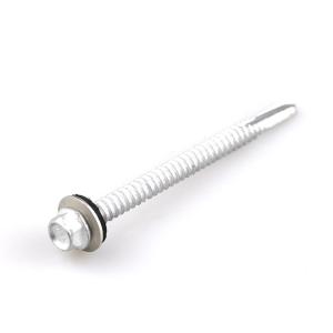 China Hex Flange Bimetal Screw With Epdm Washer Metal Self Drilling Screw for Installation factory