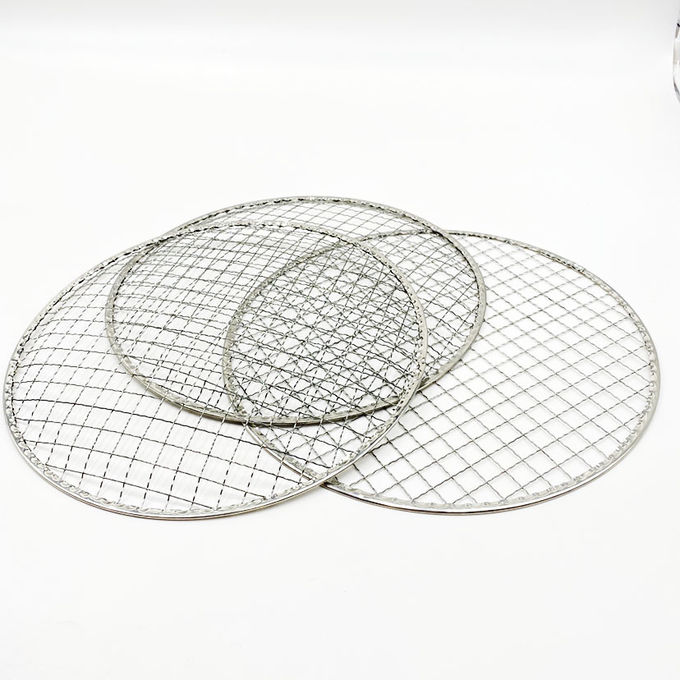Galvanized Cross Edging Stamping Disposable BBQ Mesh