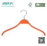 Eisho Orange Color Skid-proof Wood Laminated Shirt Hanger Clothing Hanger