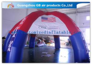 China Colorful Outdoor Dome inflatable tailgate tent personalized canopy tent with 6 Legs factory