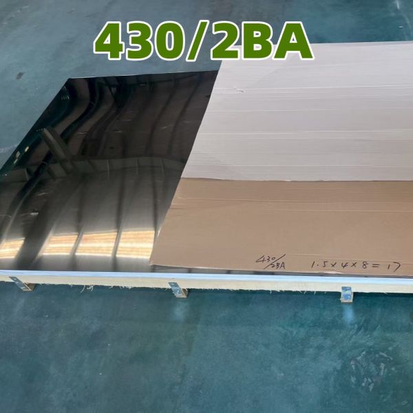 ASTM AISI430 Stainless Steel Sheet 1.5mm DIN1.4016 BA Surface Mirror Sheet 1220*2440mm
