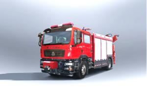 China SINOTRUK emergency rescue fire truck diesel rear drive 6 seats 4×2 manual transmission factory