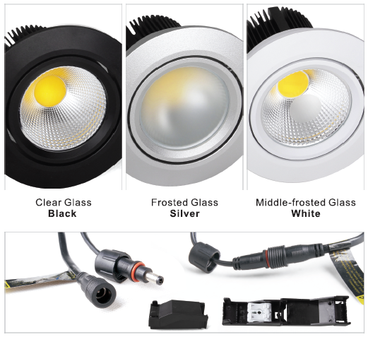 EWIN hot sale 3/6/8/12 inch COB LED downlight with CE ROHS