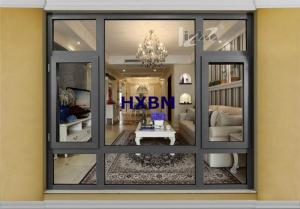 China Double Glazed Insulated Aluminium Casement Windows For Construction Projects factory