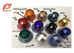 China Food Grade Empty 37mm Aluminum Nespresso Coffee Capsules factory