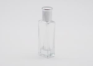 China 15ml Cosmetic Spray Bottle , Thick Wall Refillable Empty Glass Perfume Bottle With Colorful Cap factory