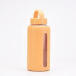 800ml High Borosilicate Glass Drink Water Bottles With Time Marker