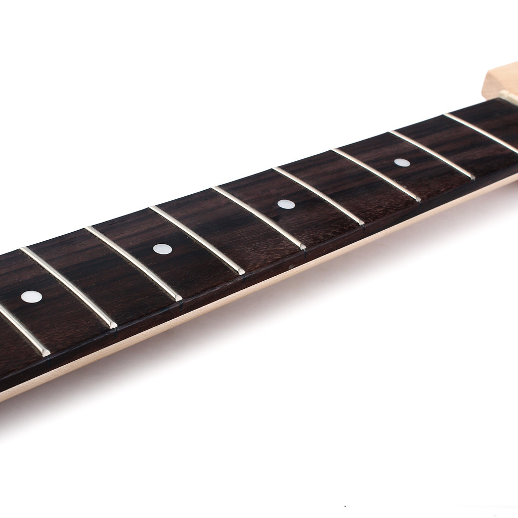 Cigar Box Guitar Neck Maple Paddle Headstock 22 Fret For Electric Guitar Neck Rectangle headstock Black