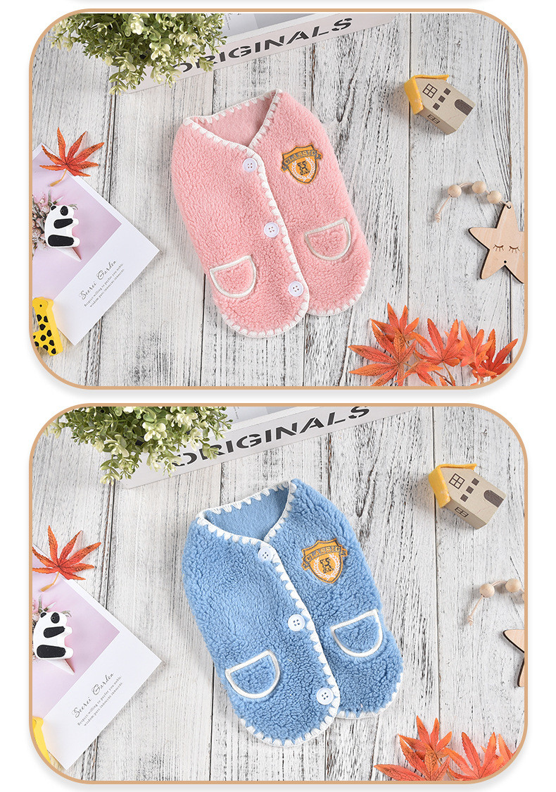 New Preppy Waistcoat Vest Cute Pet Clothing And Accessories Winter Teddy Cat Clothes