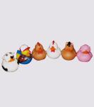 Water Resistant Squeezing Rubber Ducks Gift Rat / Chicken Shape For Children