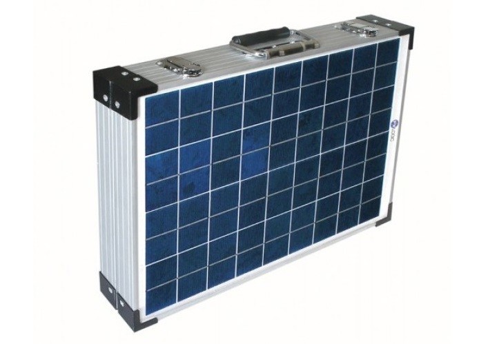 60W Poly Portable Folding Solar Panels Anodized Aluminum Alloy Frame
