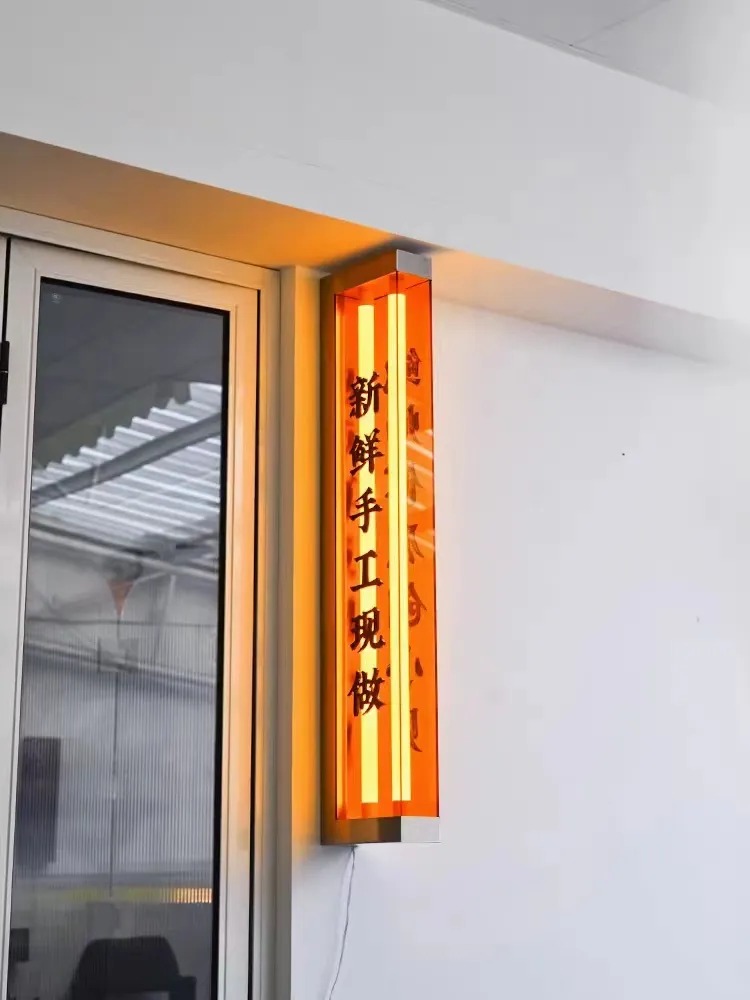 Double-Sided Side Led Illuminated Sign Light Box Custom Three-Dimensional Acrylic Sign