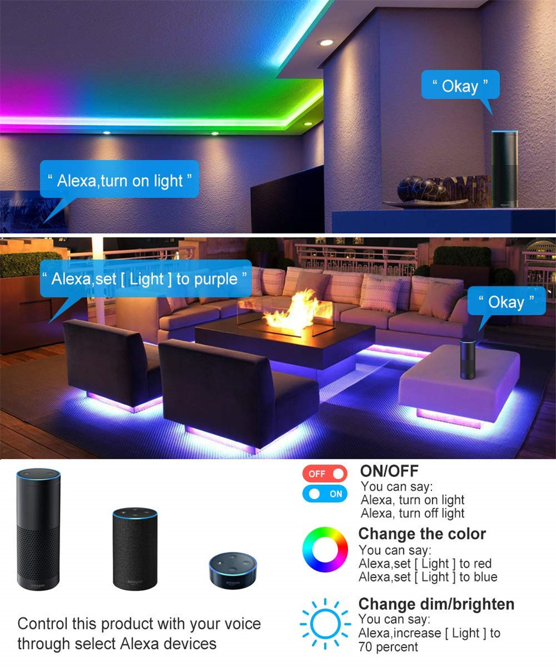 32.8ft(10M) 12 Wi-Fi DreamColor Music LED Strip Lights