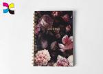 Rose Metallic Color Wire Binding Spiral Notebook Printing / Spiral Bound