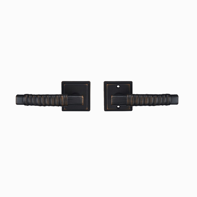 Amertop interior passage door lock adjustable back plate, oil-faced bronze surface