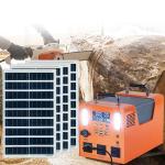 Outdoor Solar Portable Power Station 1000W Orange Solar Generator