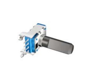 China rotary potentiometer, carbon potentiometer, 11mm potentiometer with insulated shaft, factory