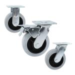 6inch 300kg Loading Thermoplastic Rubber Wheels Anti Static