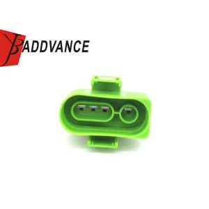 3A0973334B 4 Pin Green Male O2 Oxygen Sensor Connector For Wire Harness