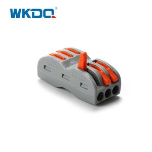 China 2.5mm2 3 Poles Terminal Block Push In Wire Connectors factory