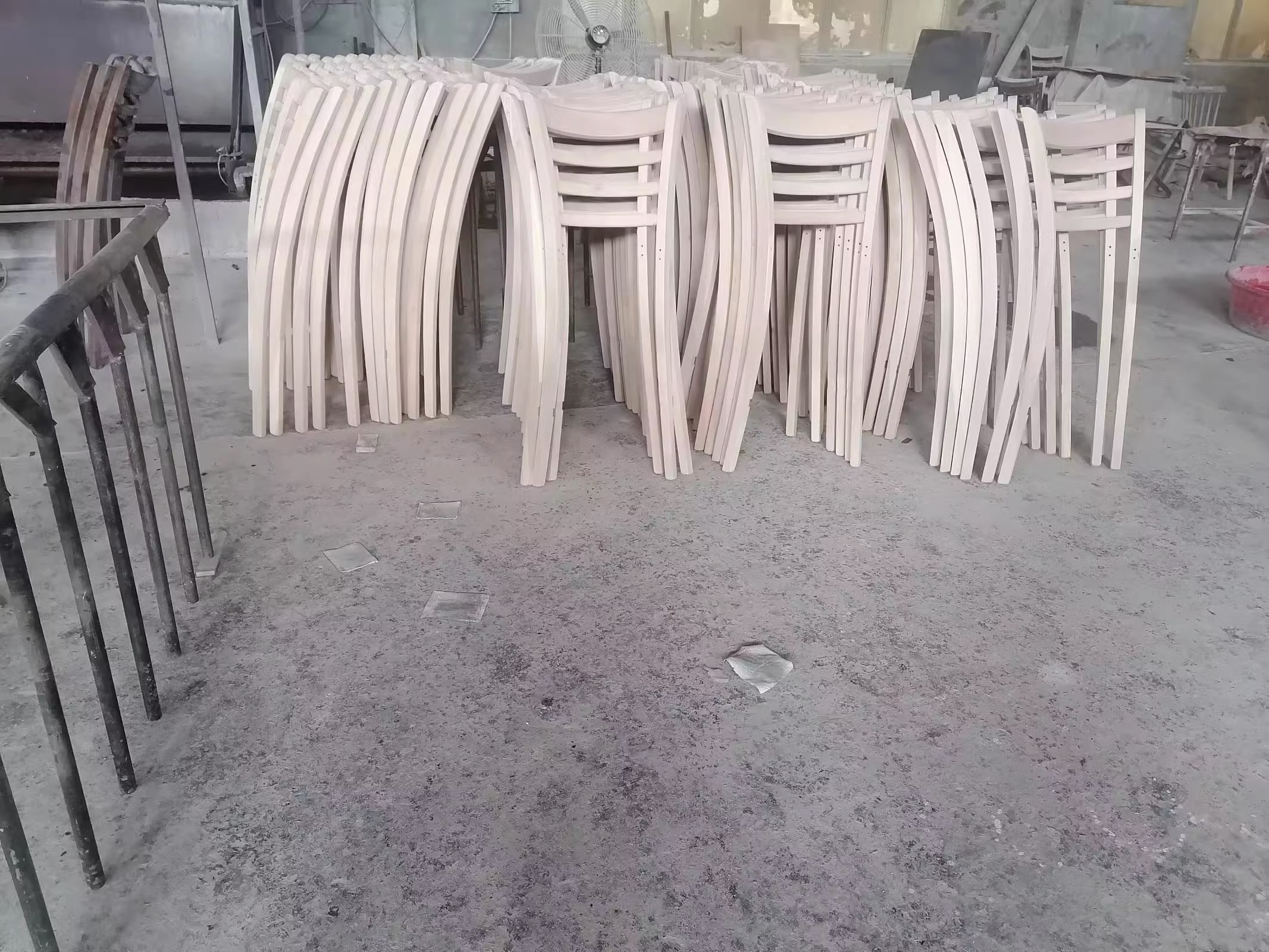 Mail Packing N Wooden Restaurant Ladder Back Chair for Dining Solid Wood Chair Customized