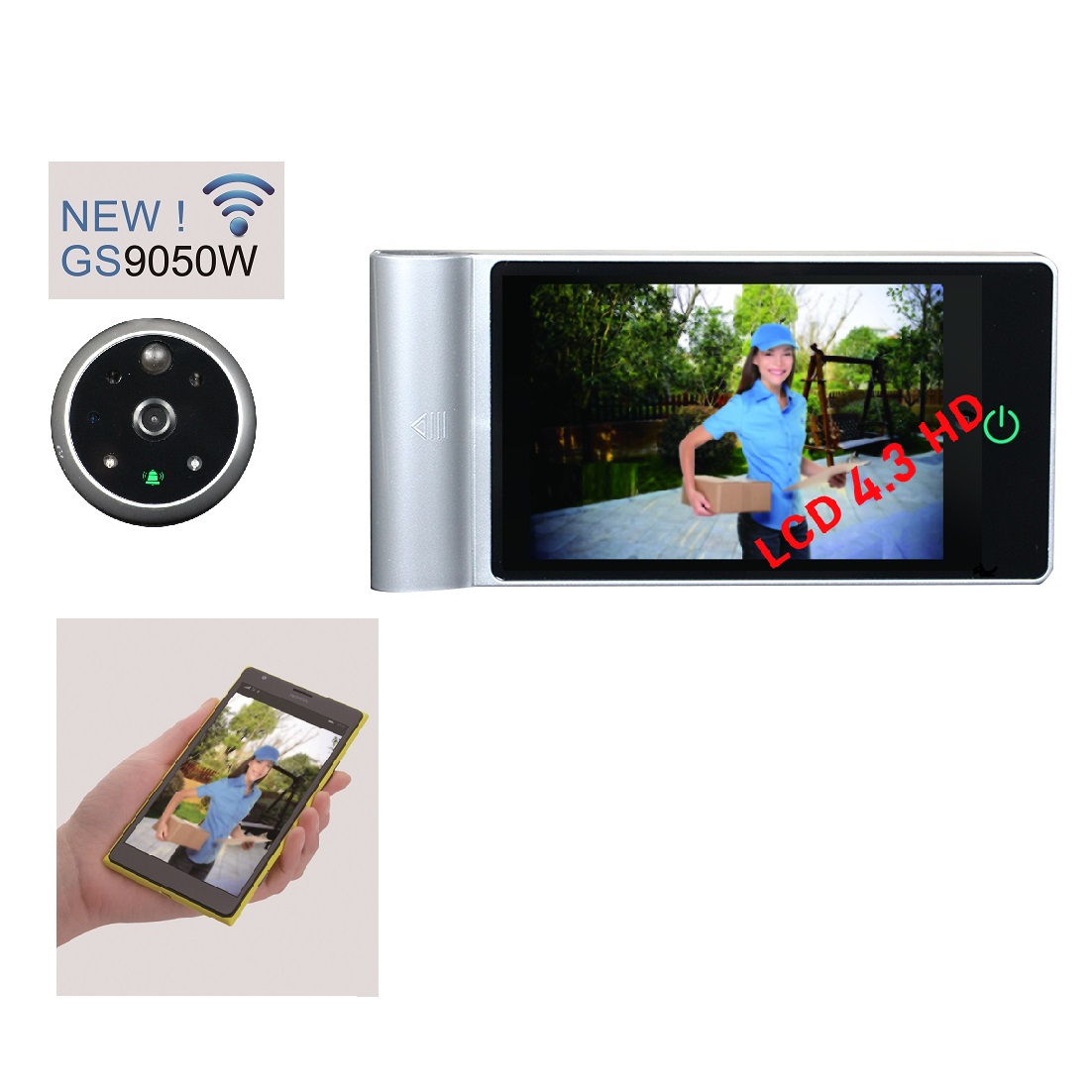 WIFI Digital Door Peephole Viewer