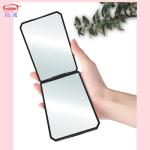 Stylish Heart Shaped Folding Travel Vanity Plastic Glass Mirror for Everyday