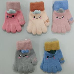 China Color Blocking Winter Knit Gloves Insulated for Unisex Warmth Stretchy Fit factory