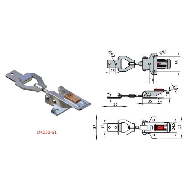 adjustable draw latch, draw latch, toggle latch