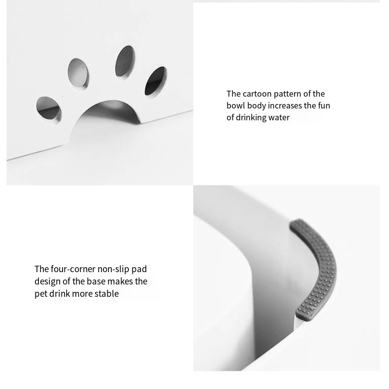 Not Wet Mouth Floating Anti-Upset Large Pet Bowl For Cat Dog