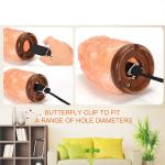 Black E12 Light Bulb Holder Socket Electric Cable EU 2 Pin Salt Lamp Power Cord
