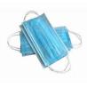 Buy cheap Blue Color 3 Ply Non Woven Fabric Face Mask Customized Package 17.5x9.5 Cm from wholesalers