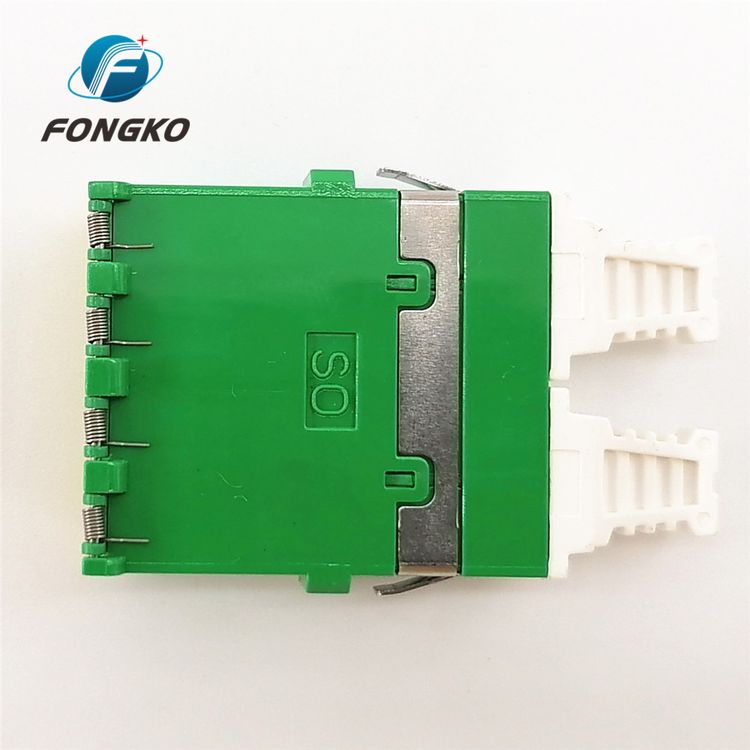 Lc Flangeless Quad Shuttered Auto Shutter Optical Sm Fiber Optic Adaptor Connector Adapter