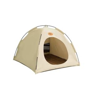 China Detachable Canvas Pet Beds Portable Dog Tent House Customized on sale