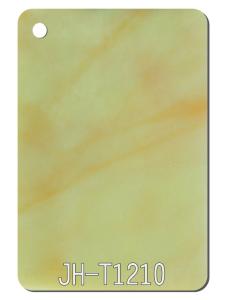 China Yellow 3D Marble Texture Acrylic Sheet Soundproof Indoor Furniture Hotel Decor factory