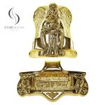 Angel Shape Coffin Corner Last Supper Lug Design Coffin Accessories Gold Plated