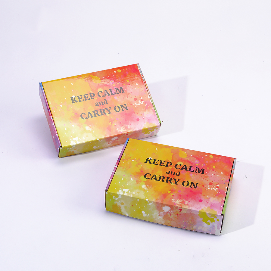 Recyclable Custom Logo Colored Printed Corrugated Shipping Boxes for Cosmetic Suits
