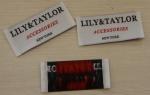 30D Yarns Printed Clothing Labels Washable For Gifts , 8cm x 2cm
