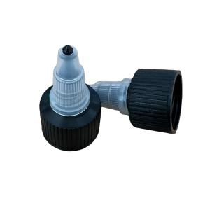 China Customized Color Fast Delivery 24/410 Ribbed Screw Tip Cap for Glue Gel Bottle factory