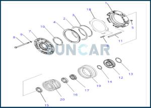 China 155-15-12820 1551512820 Gearbox Seal Ring Fits KOMATSU D155A-1 D155A-2 factory