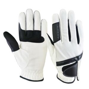 China Perfect Firm Fitting Ladies Horse Riding Gloves PU Palm Velcro Cuff factory