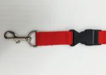 Single Personalized Lanyards , Exhibition Event School Lanyard With Bulldog Clip