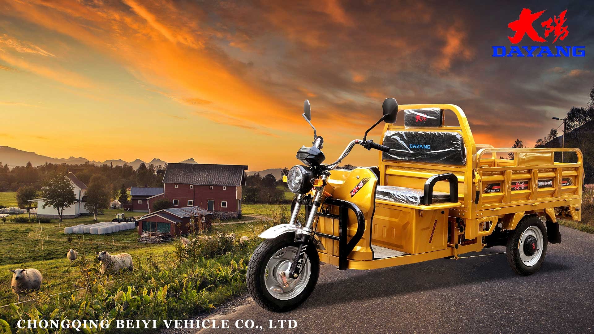 Cargo Tricycle 1000w 12000w 1500w Electric Adult Motorcycle Blue 3 Wheels CCC OEM