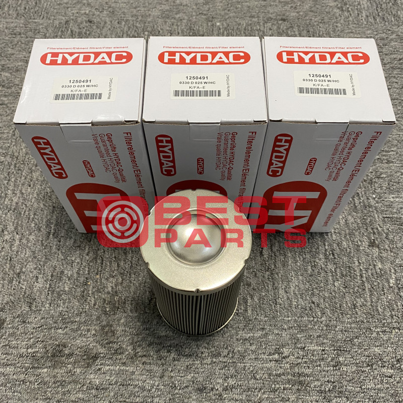 Excavator Engine Parts HYDAC Hydraulic Oil Return Filter Element 0330 D 025 W/HC