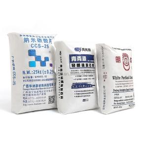 China PP Plastic Tape Extrusion Cement Bag Square Bottom Empty Sack 25Kg factory