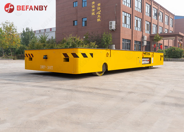 Stable PU Rubble Wheel Railless Transfer Carts