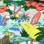 Digital Print Plastic Recycled Fabric , High End Athletic Wear Fabric